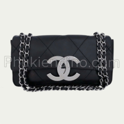 Túi Chanel 2005 Black Giant Flap Bag - Túi Chanel Màu Đen Khóa Bạc